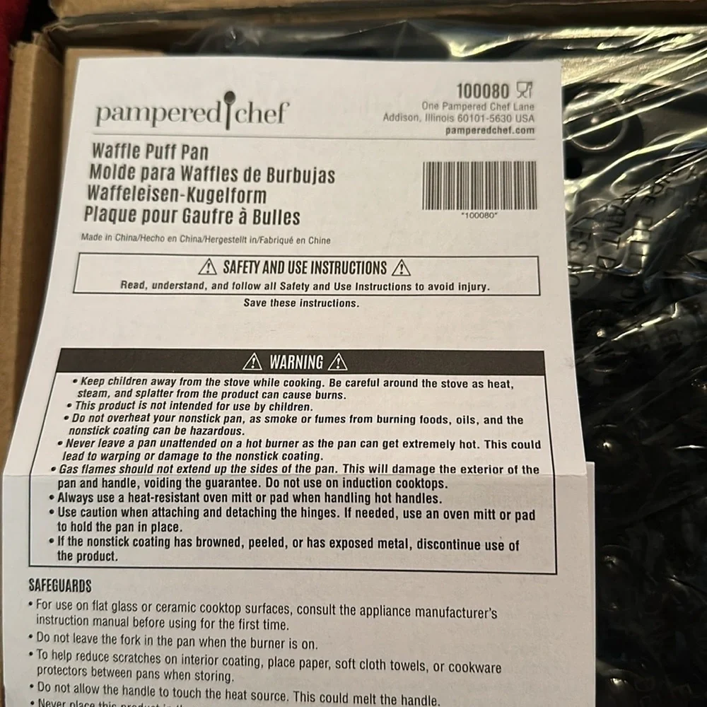 Pampered Chef Waffle Puff Pan